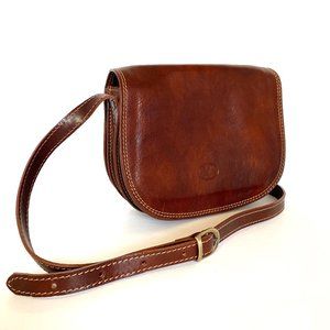 Italian Leather Purse  from Florence in Rich Brown